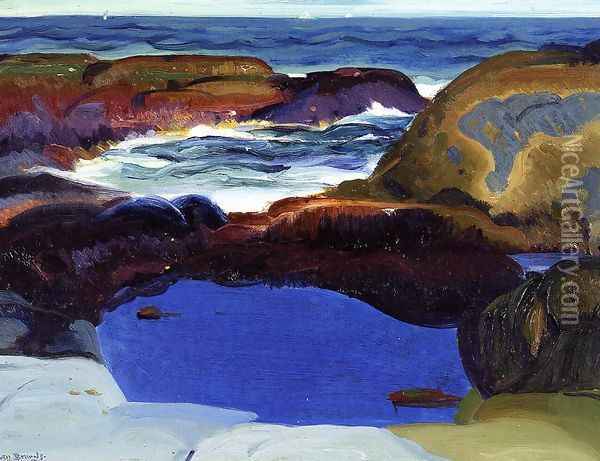 The Blue Pool Oil Painting - George Wesley Bellows