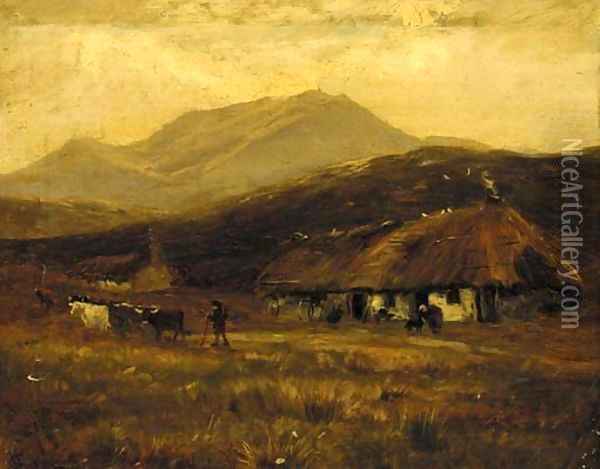 At Kinlochewe, Rossshire Oil Painting - Henry Hadfield Cubley