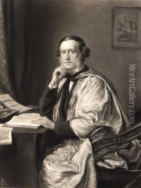 Sir William Sterndale Bennett Oil Painting - Thomas Oldham Barlow