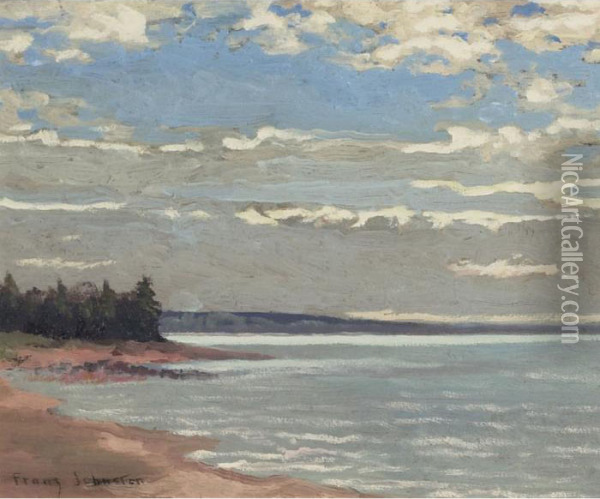 Balm Beach - Georgian Bay, Summer Oil Painting - Franz Hans Johnston