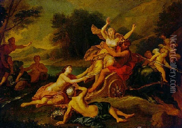 The Rape Of Persephone Oil Painting - Louis de Boulogne the Younger