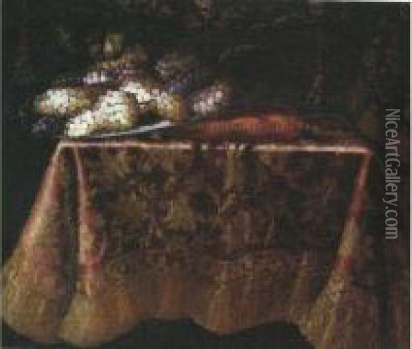 Nature Morte Oil Painting - Antonio Gianlisi The Younger