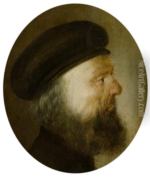 Portrat Eines Bartigen Mannes Oil Painting - Jan van de Venne