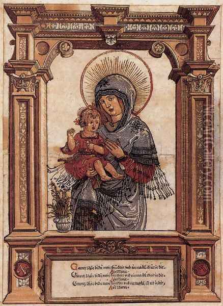 The Beautiful Virgin Of Regensburg 1519 Oil Painting - Albrecht Altdorfer