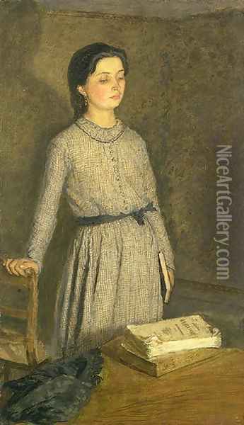 The Student Oil Painting - Gwen John