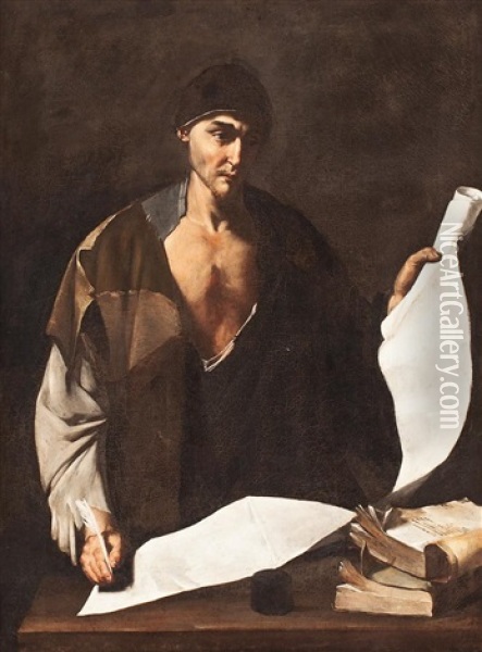 Arquimedes Oil Painting - Jusepe de Ribera