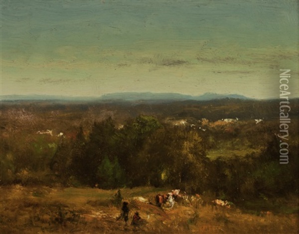 The Hunt Oil Painting - George Inness