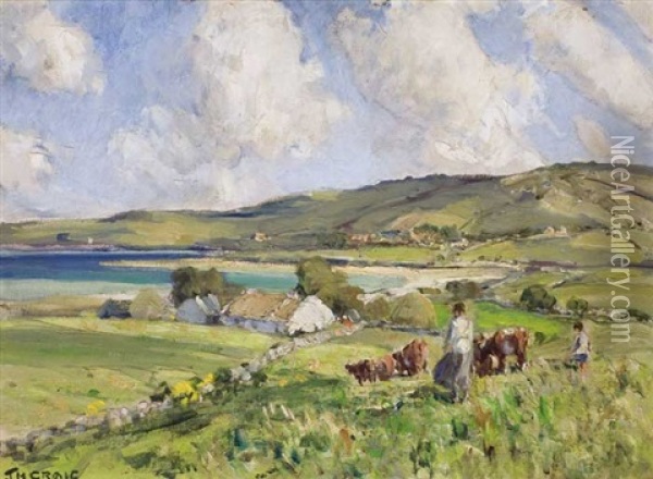 Summer In The Rosses, County Donegal Oil Painting - James Humbert Craig