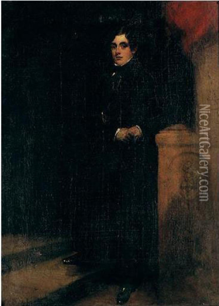Portrait Of Dr. Samuel Parr Oil Painting - John James Halls
