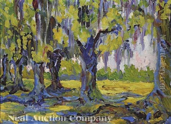 Edge Of The Woods Oil Painting - Emily Hamilton Huger