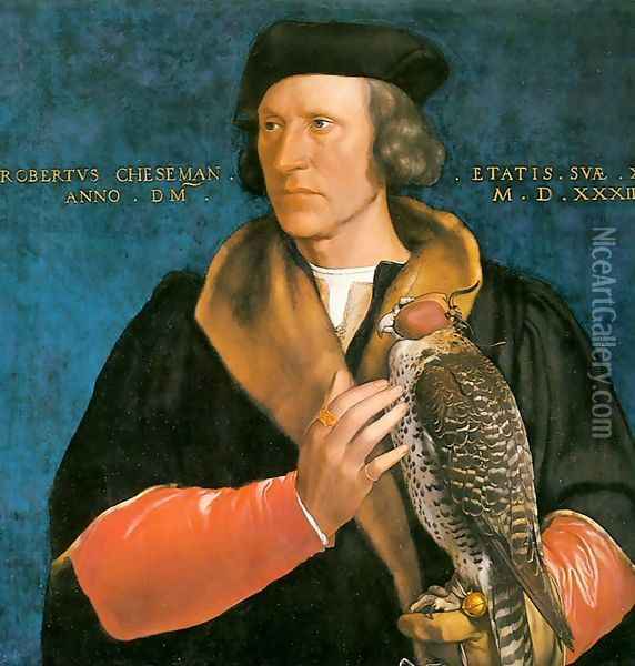 Portrait of Robert Cheseman Oil Painting - Hans Holbein the Younger