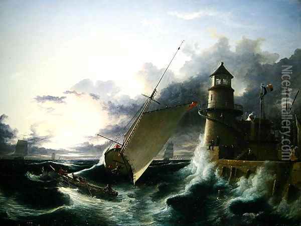 Shipwreck 2 Oil Painting - Francis Danby