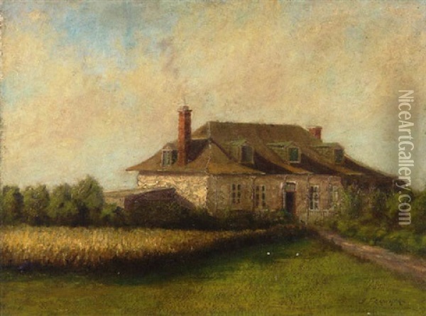 Country House Oil Painting - Joseph-Charles Franchere
