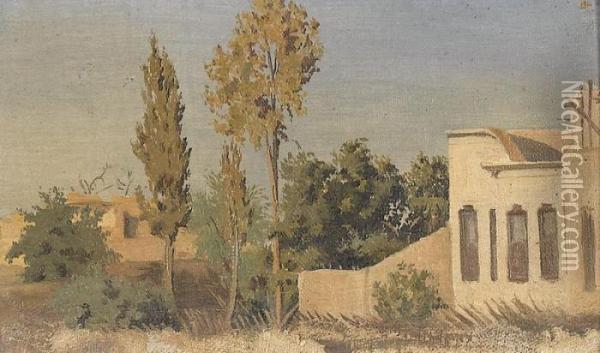Caire, Vue Depuis Notre Jardin Oil Painting - Johann Ludwig Rudolf Durheim