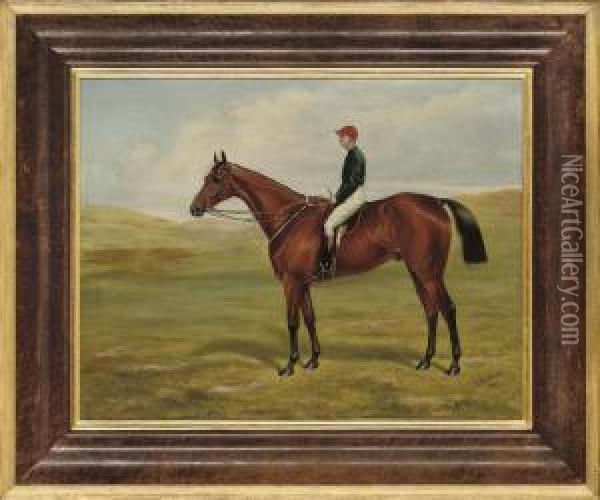 Cloister With Jockey Up Oil Painting - John Mathews