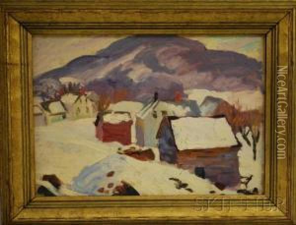 Winter Scene Oil Painting - Charles Rosen