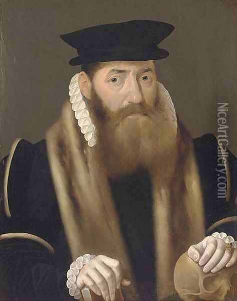 Portrait of a gentleman Oil Painting - Barthel Bruyn