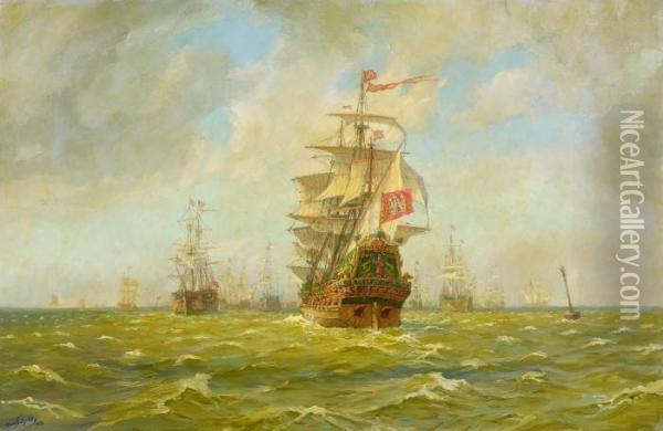 Marine Oil Painting - Hans Bohrdt