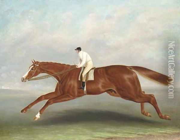 Lord Wilton's Gladiator, with Bill Scott up Oil Painting - Samuel Spode