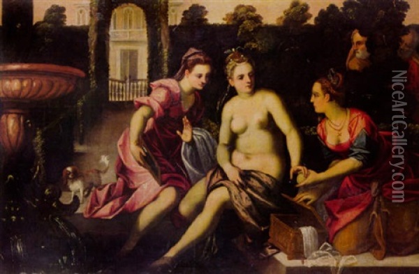 Susanna Und Die Alten Oil Painting - Paolo Fiammingo