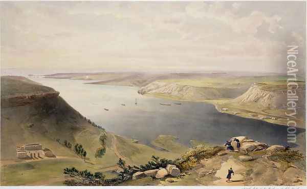 North Side of the Harbour of Sebastopol, plate from The Seat of War in the East, pub. by Paul and Dominic Colnaghi and Co., 1856 Oil Painting - William Simpson