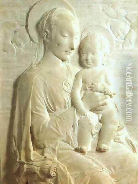 Madonna and Child Oil Painting - Antonio Rossellino