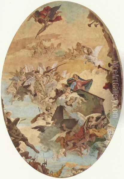 Guidance of the Holy House of Nazareth after Loreto Oil Painting - Giovanni Battista Tiepolo