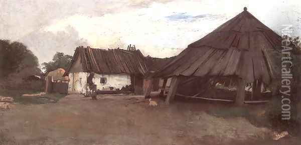 The Dry Mill at Atyas Oil Painting - Bela Pallik