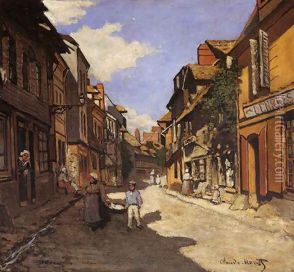 Le Rue De La Bavolle At Honfleur2 Oil Painting - Claude Oscar Monet