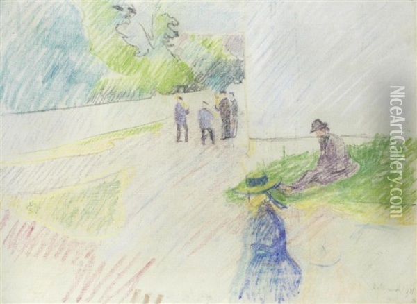Sommer (summer) Oil Painting - Edvard Munch