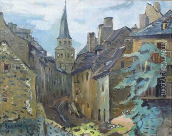 Rue Et Toits De Village Oil Painting - Paul Emile Colin