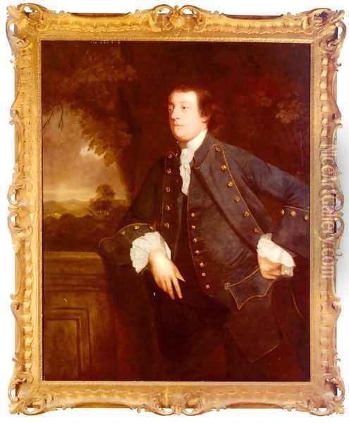 Portrait Of Sir William Lowther, 3rd BT. (1727 - 1756) Oil Painting - Sir Joshua Reynolds