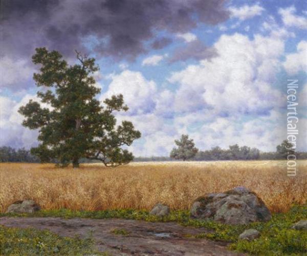 Broad Summer Landscape Oil Painting - Ivan Fedorovich Choultse