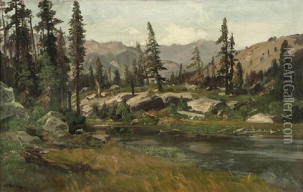 Merced Summer Oil Painting - William Keith