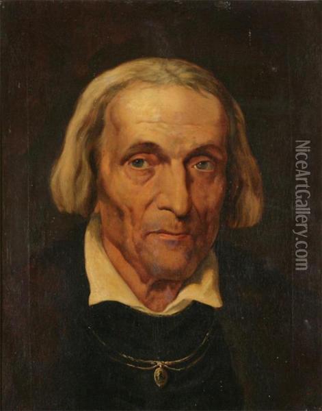 Portrait Of A Hirtoric Figure Oil Painting - Nicaise de Keyser