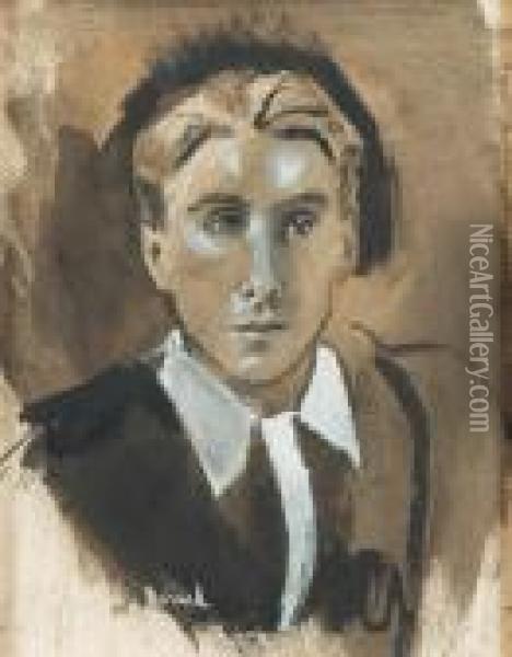 Portrait De Jeune Homme Oil Painting - Christian Berard