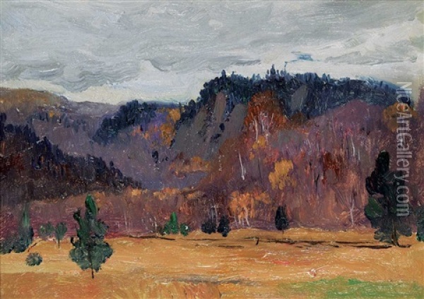 November - Near Mount Tremblant Oil Painting - Maurice Galbraith Cullen