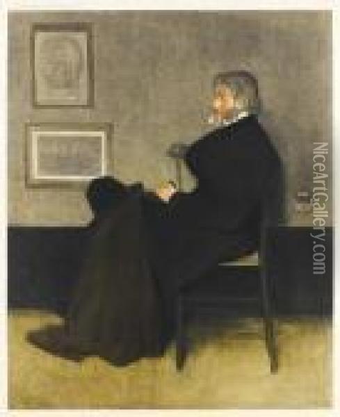 Carlyle Thomas Oil Painting - James Abbott McNeill Whistler