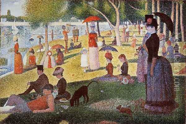 A Sunday Afternoon on the Island of La Grande Jatte Oil Painting - Georges Seurat