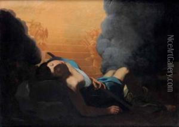 Il Sogno Di Giacobbe Oil Painting - Giovan Battista Spinelli