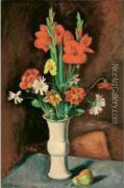 Le Vase De Fleurs Oil Painting - Maurice Asselin