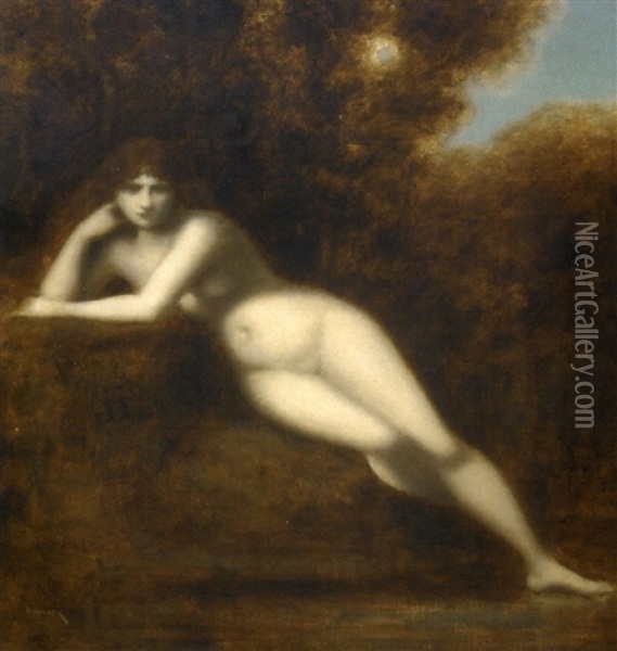 Baigneuse Oil Painting - Jean Jacques Henner
