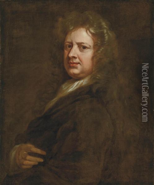 Portrait Of Thomas Betterton Oil Painting - Sir Godfrey Kneller