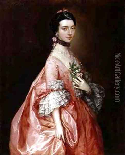 Mary Little Later Lady Carr Oil Painting - Thomas Gainsborough