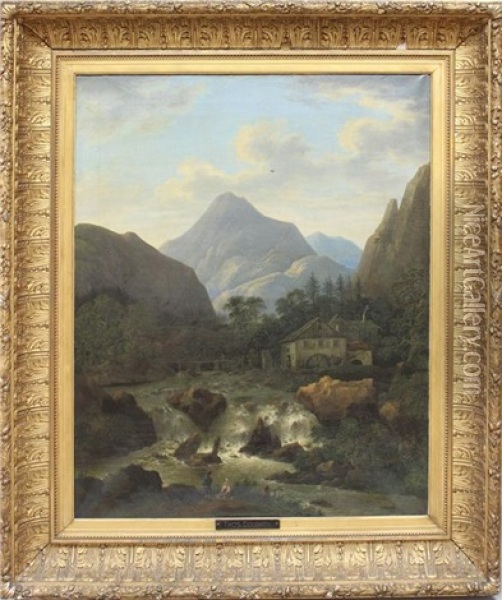 Stromschnellen Im Gebirge Oil Painting - Thomas Doughty