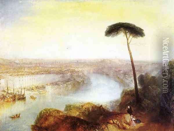 Rome From Mount Aventine Oil Painting - Joseph Mallord William Turner