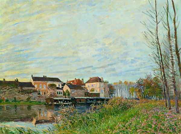 Evening in Moret, End of October Oil Painting - Alfred Sisley