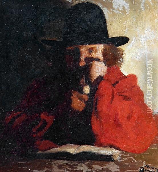 Le Penseur Oil Painting - Andre Devambez