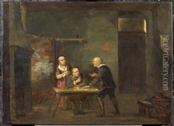 Der Geldeintreiber Oil Painting - Jacobus Vrel