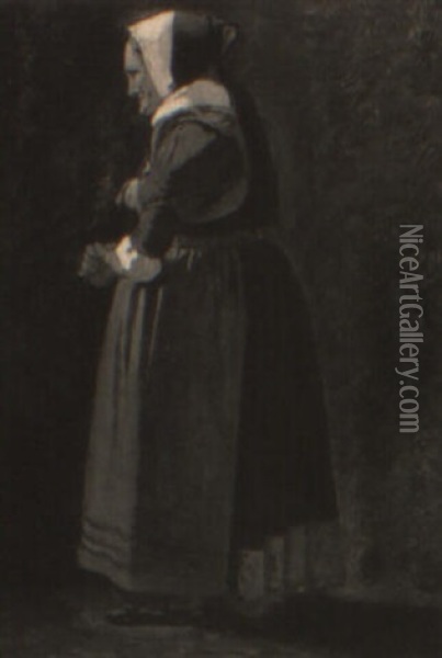 Kvinde I Egndragt Oil Painting - Johann Julius Exner